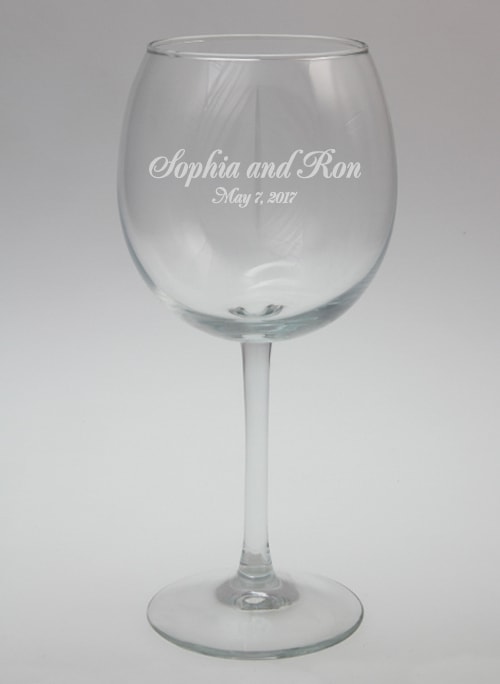 Names and Date Glassware