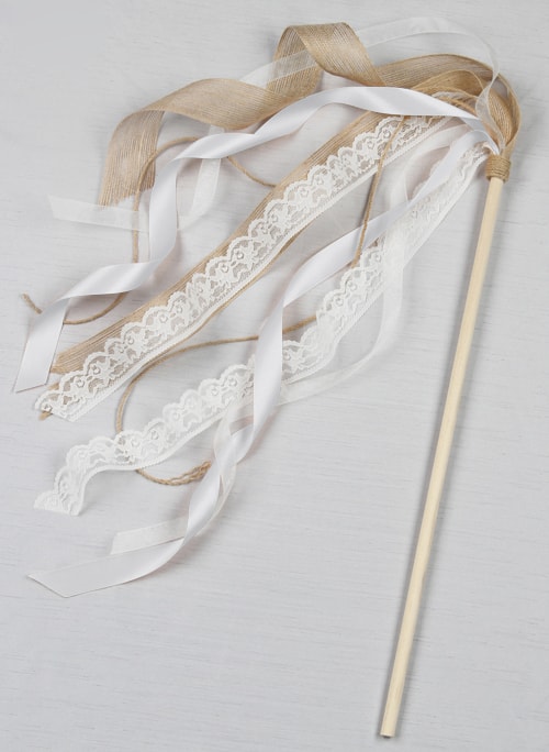 Ribbon Wand, White