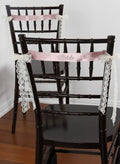 Satin Embroidered Chair Sash