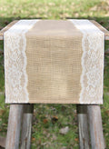 Thick Lace Burlap Table Runner