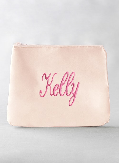 Embroidered Cosmetic Bag