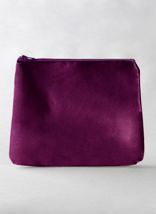 Primera Comunion Embroidered Cosmetic Bag-Plum