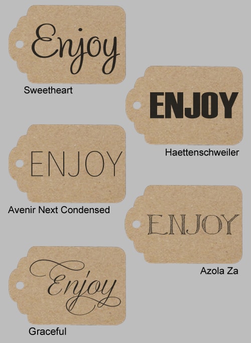Enjoy Favor Tag