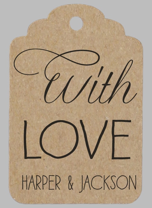 With Love Favor Tag