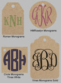 Monogram Favor Tag