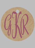 Monogram Favor Tag