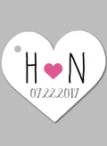 Initials & Date Favor Tag