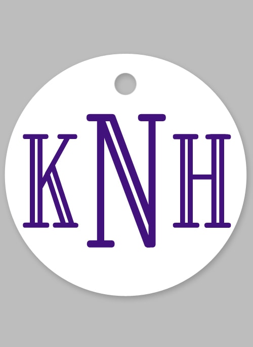 Monogram Favor Tag