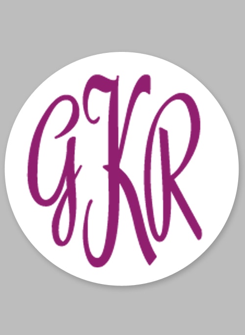 Monogram Favor Tag