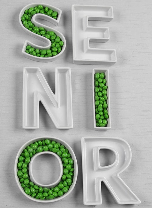SENIOR Letter Dish Set
