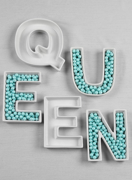 QUEEN Letter Dish Set