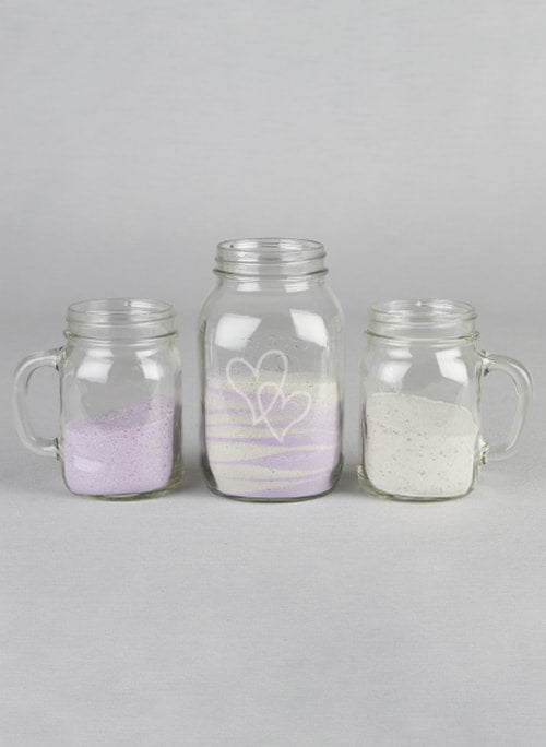 Graphic Mason Jar/Mug Sand Ceremony