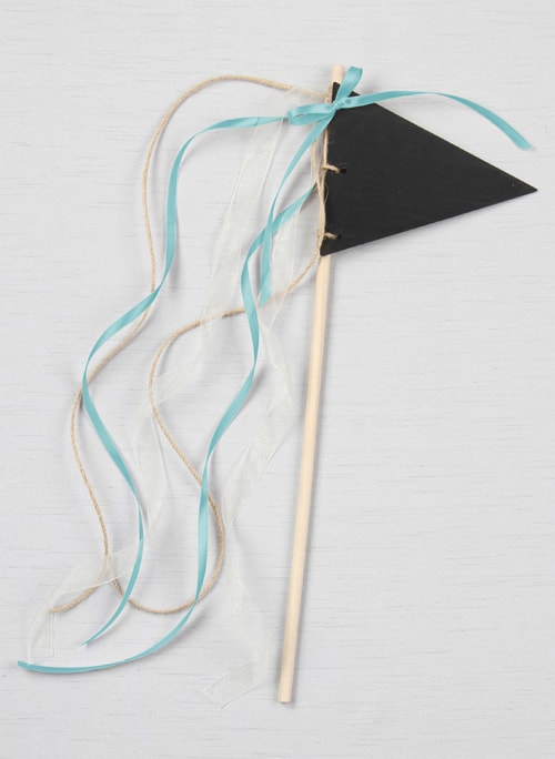 Chalkboard Pennant Wand SM, Ivory