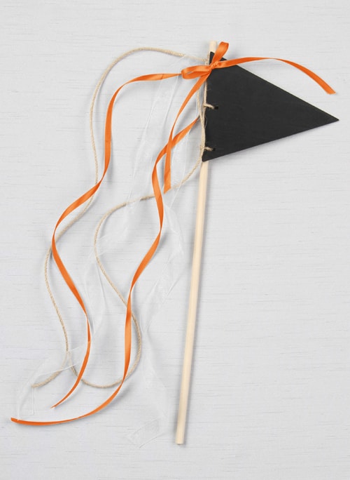 Chalkboard Pennant Wand SM, White