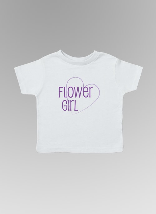 Flower Girl w/Heart Tee