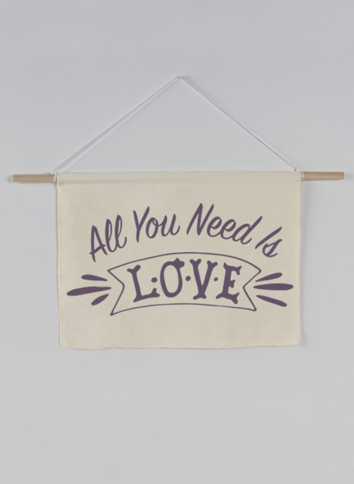 All you need is Love Canvas Sign