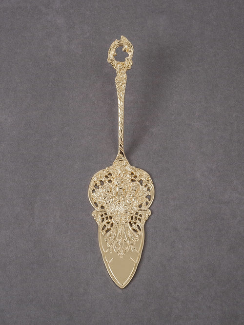 Ornate Petite Server, Gold