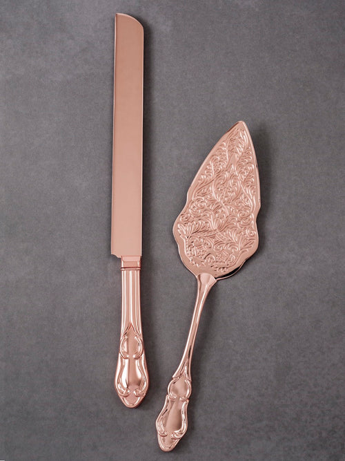 Rose Gold Traditional Server Set