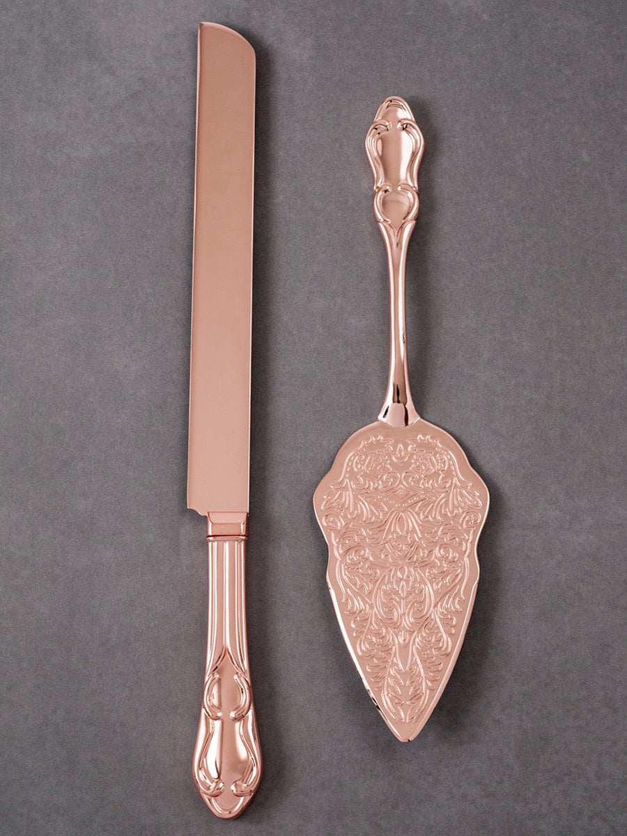Rose Gold Traditional Server Set