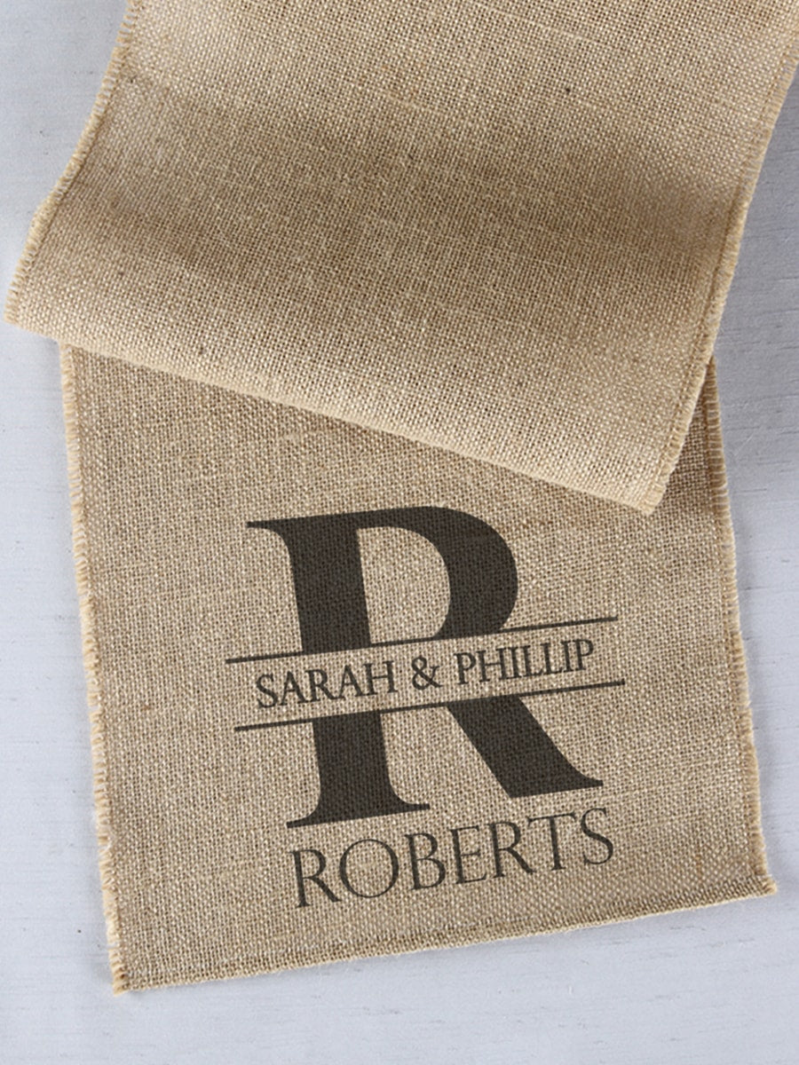 Bold Initial Table Runner