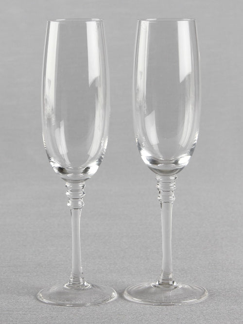 Beveled Stem Toasting Flutes