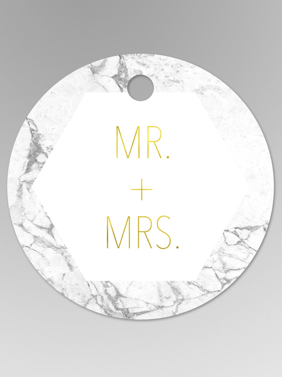 Mr. and Mrs. Favor Tag