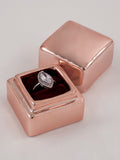 Metallic Electroplate Ring Box