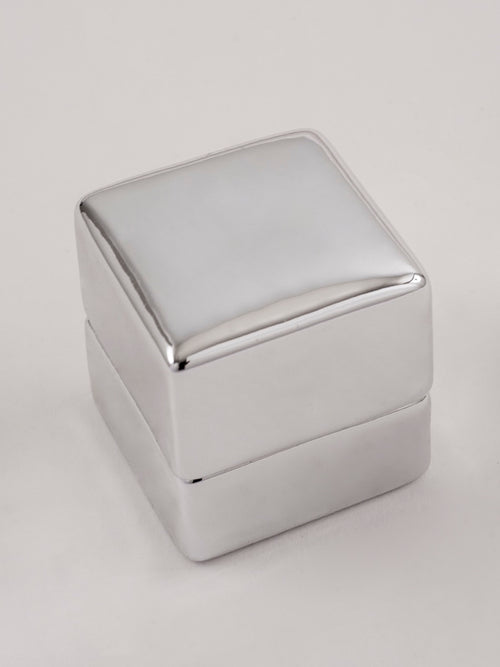 Metallic Electroplate Ring Box