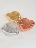 Leaf Metallic Trinket Dish