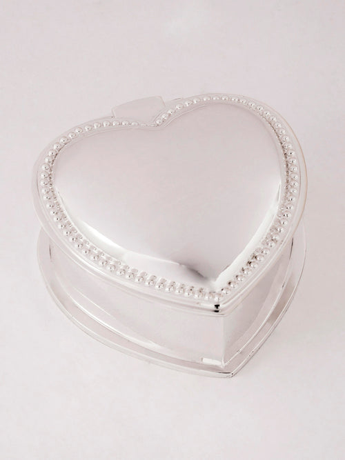 Beaded Edge Heart Jewelry Box