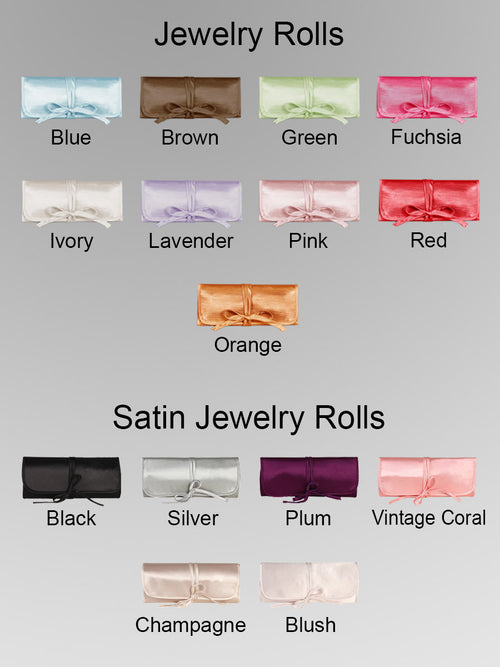 Novia Embroidered Jewelry Roll