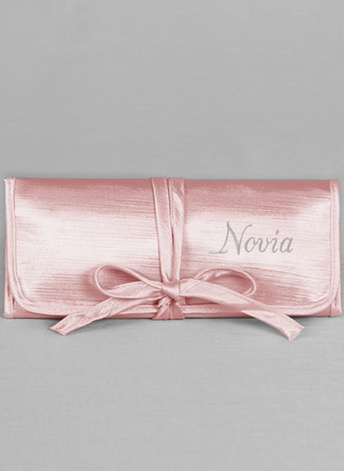 Novia Embroidered Jewelry Roll