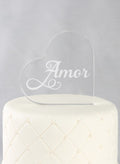 Amor Acrylic Cake Top