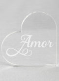 Amor Acrylic Cake Top