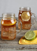Mason Jar Set Groom / Groom