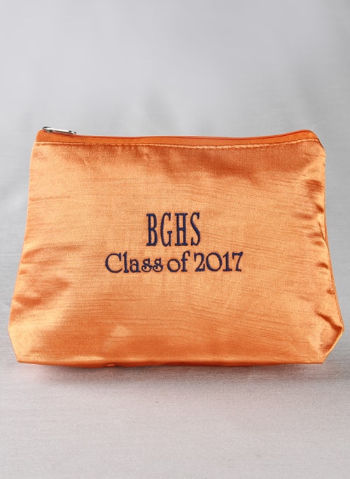 School Letters & Class of... Embroidered Cosmetic Bag