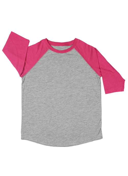 Girl's Baseball Pink Tee-SM