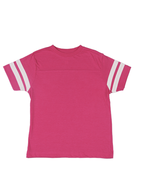 Girl's Striped Pink Tee-LG
