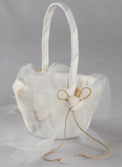 Seashore Flower Girl Basket