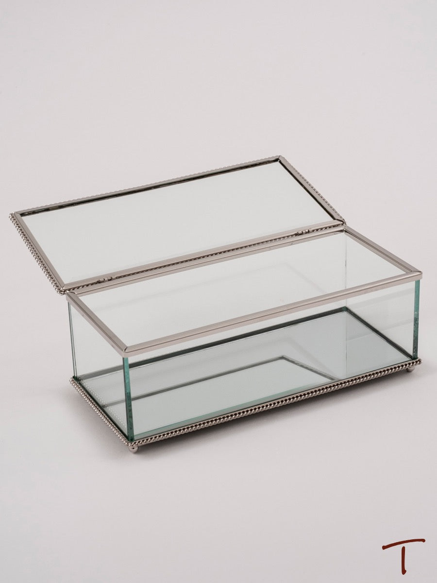 Rectangular Hinged Glass Box