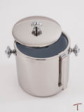 Covered Ice Bucket W/Tongs