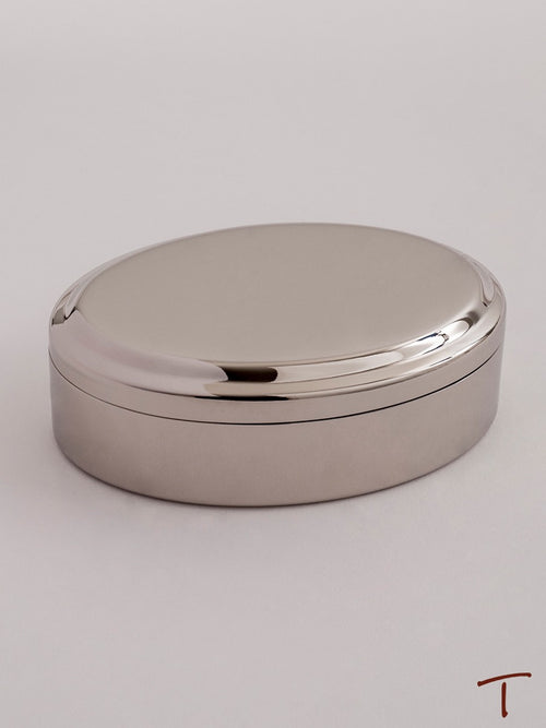 Oval Lift Top Jewelry Box