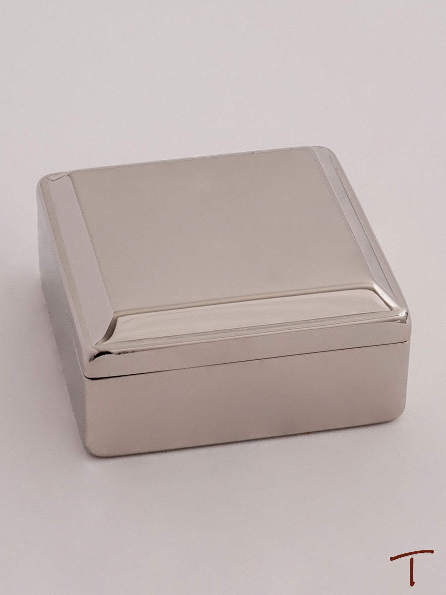 Square Lift Top Jewelry Box