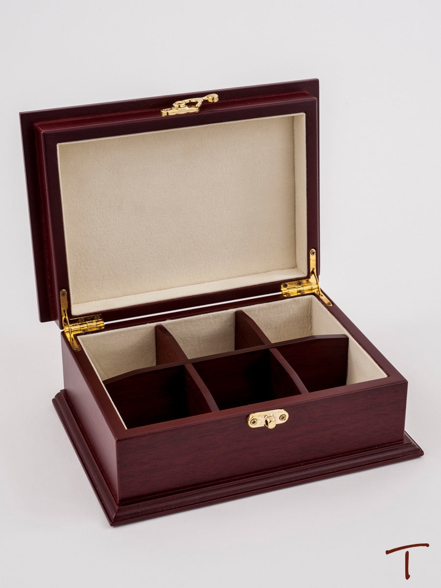 Rosewood Six Section Tea Box