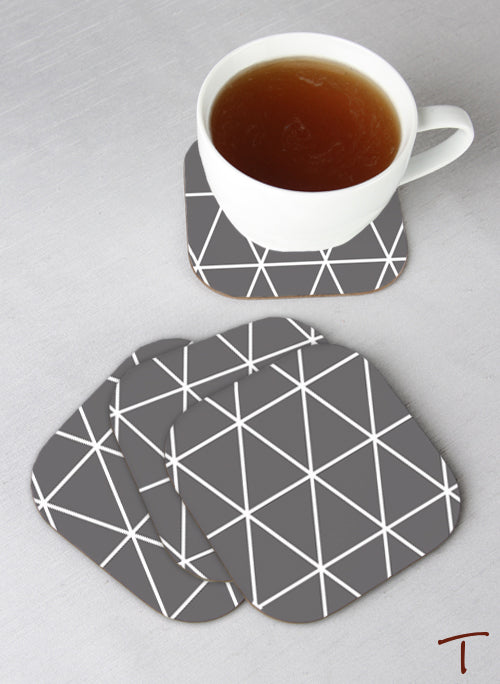 Tenereze Exclusive | Triangle Design Coasters - Set of 4