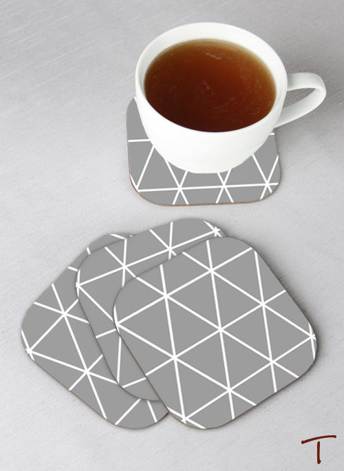 Tenereze Exclusive | Triangle Design Coasters - Set of 4