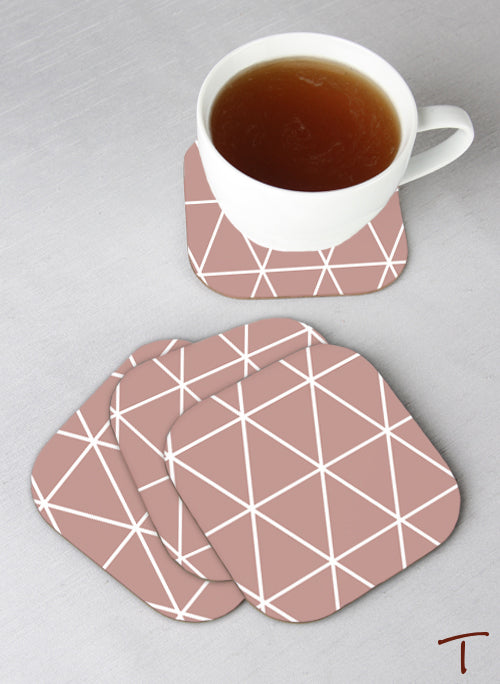 Tenereze Exclusive | Triangle Design Coasters - Set of 4