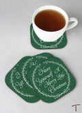 Tenereze Exclusize | Merry Christmas Coasters - Set of 4