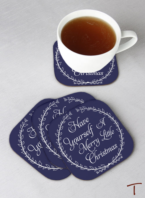 Tenereze Exclusize | Merry Christmas Coasters - Set of 4