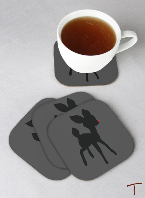 Tenereze Exclusive | Deer Coasters - Set of 4